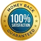 Money back satisfaction guaranteed seal